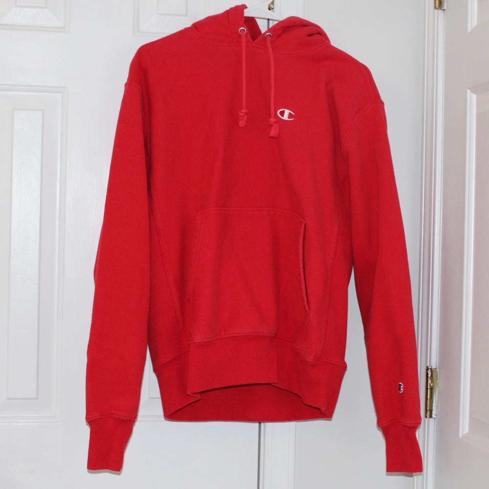 Red Champion Hoodie